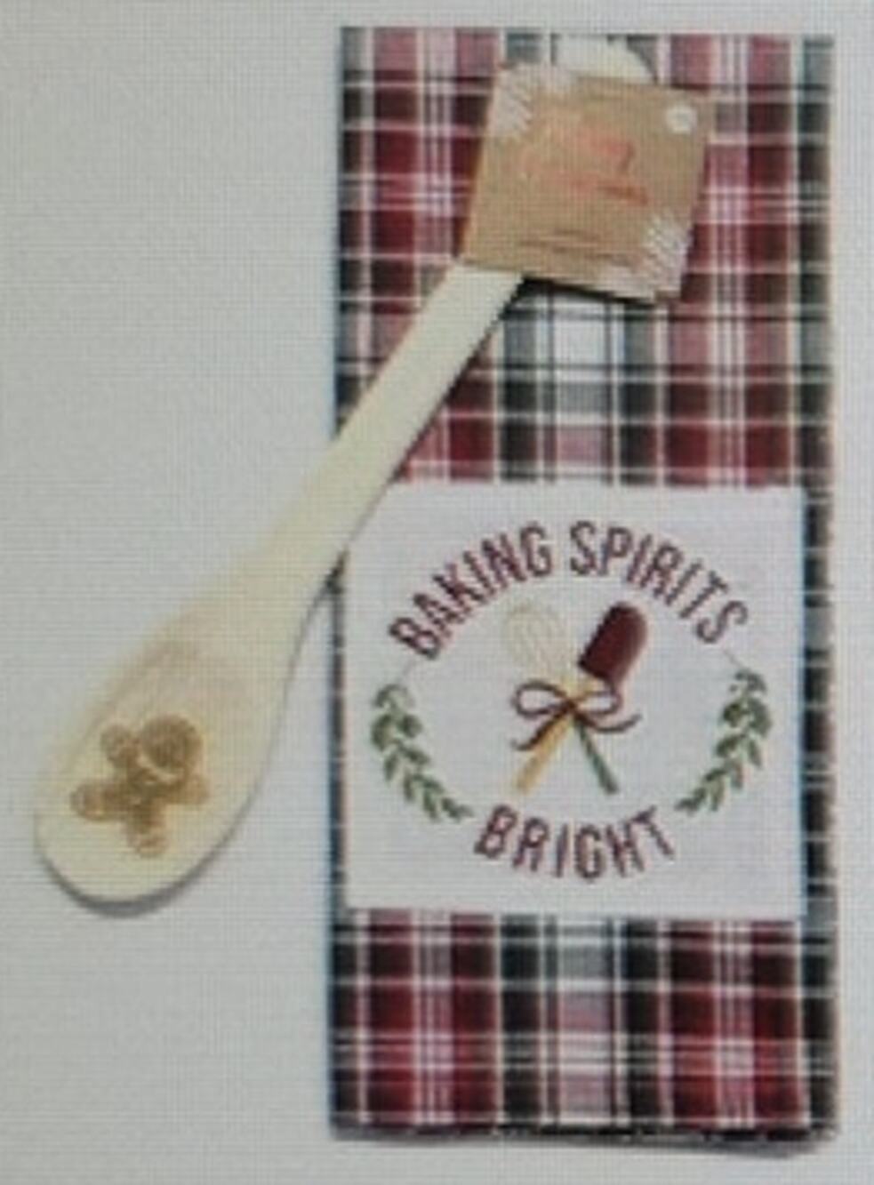 2pk Merry Christmas Kitchen Towel & Spoon ( Baking Spirits Bright)